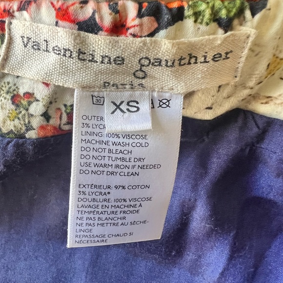 Valentine Gauthier Paris/Anthropologie Floral Blazer w/ button tab - Picture 5 of 5